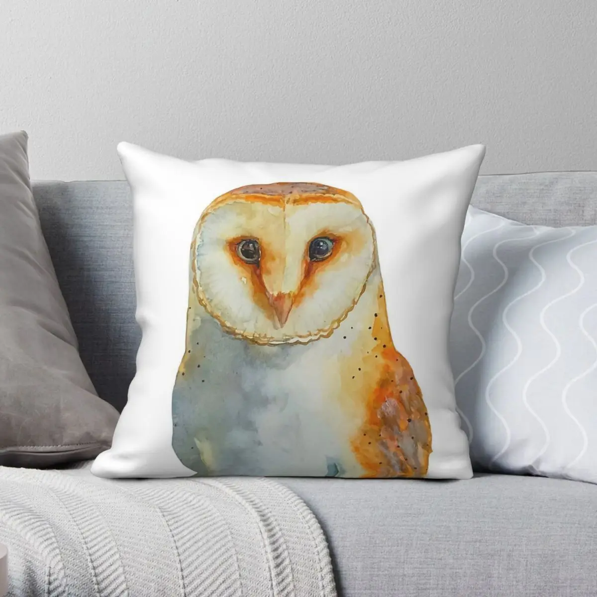 Watercolour Owl Square Pillowcase Polyester Linen Velvet Pattern Zip Decor Sofa Cushion Case 18"
Watercolour Owl Square Pillowcase Polyester Linen Velvet Pattern Zip Decor Sofa Cushion Case 18"