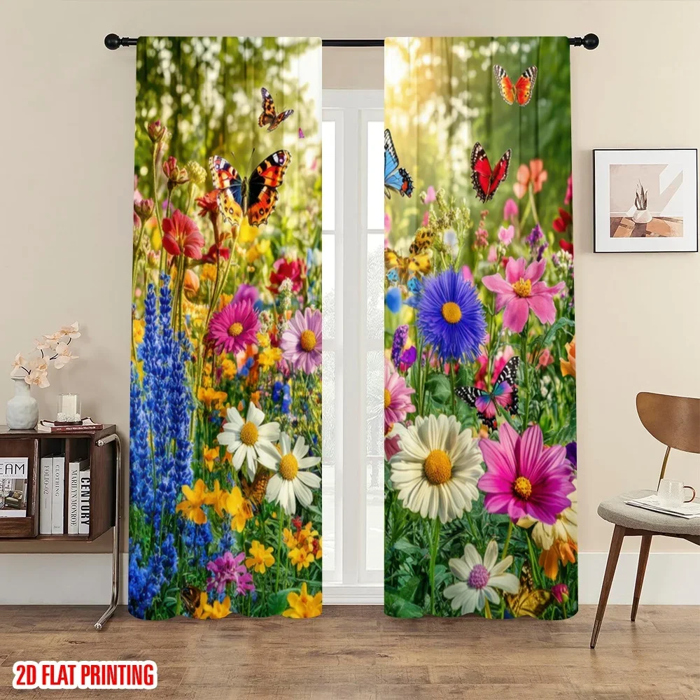 2pc,2D plane printing Curtains Digital Printed Butterfly Garden Bliss Versatile Polyester (without rod) Art Deco Festive Use
2pc,2D plane printing Curtains Digital Printed Butterfly Garden Bliss Versatile Polyester (without rod) Art Deco Festive Use