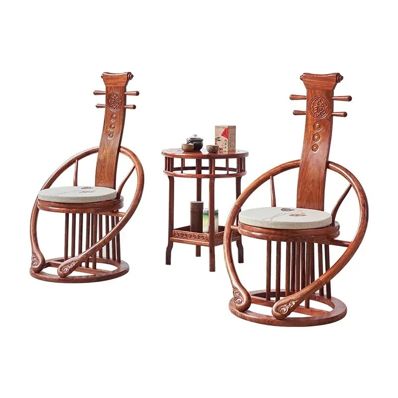 Mahogany Balcony Chair Three-piece Coffee Table Combination Red Sandalwood Leisure Solid Wood Rosewood Chinese Furniture
Mahogany Balcony Chair Three-piece Coffee Table Combination Red Sandalwood Leisure Solid Wood Rosewood Chinese Furniture