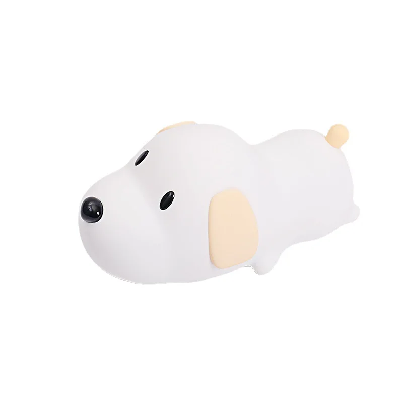 Silicone light dormitory bedroom dimming charging sleeping feeding LED puppy toy night light
Silicone light dormitory bedroom dimming charging sleeping feeding LED puppy toy night light