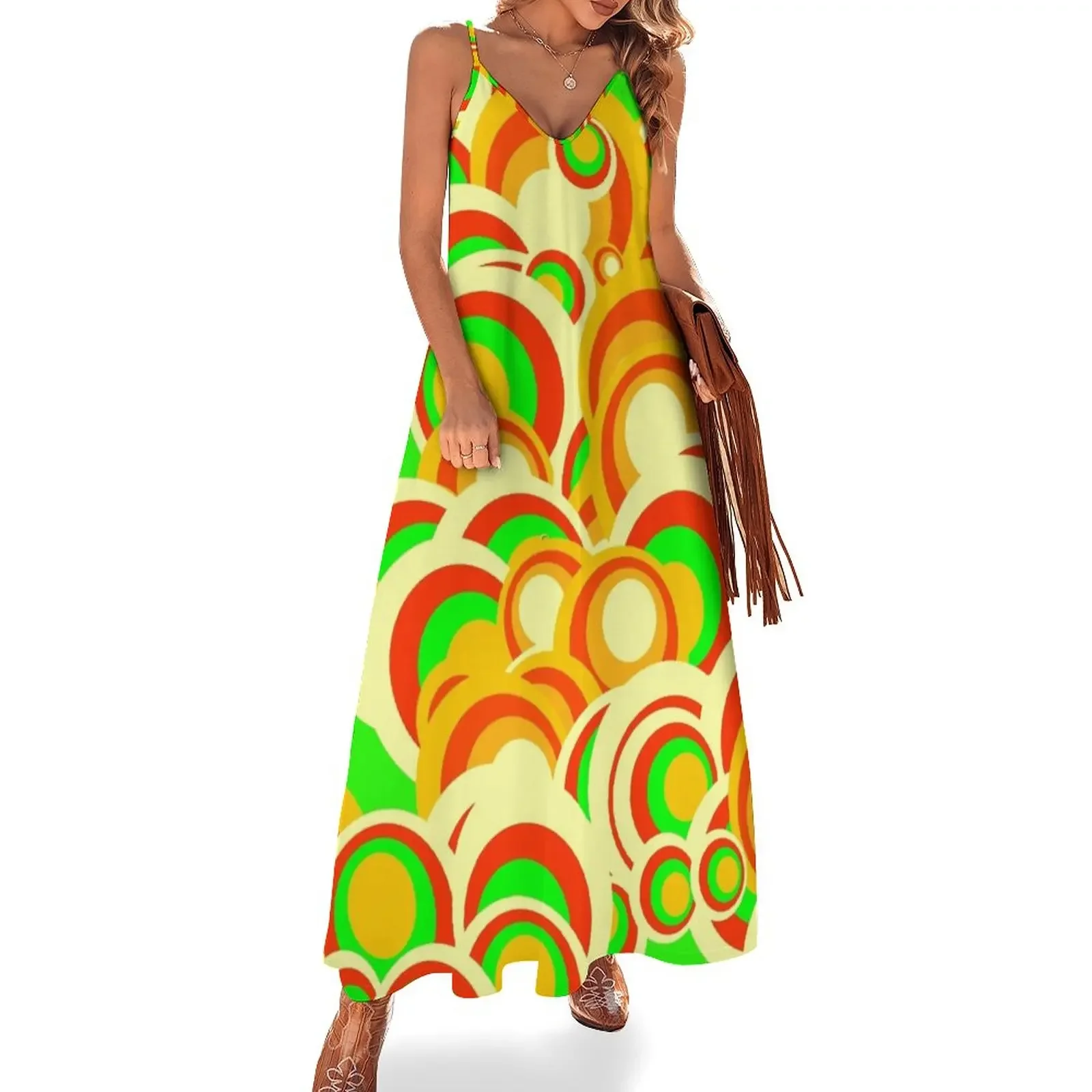 retro 70s pattern 1973A Sleeveless Dress Women's summer dresses Women's evening dress
retro 70s pattern 1973A Sleeveless Dress Women's summer dresses Women's evening dress