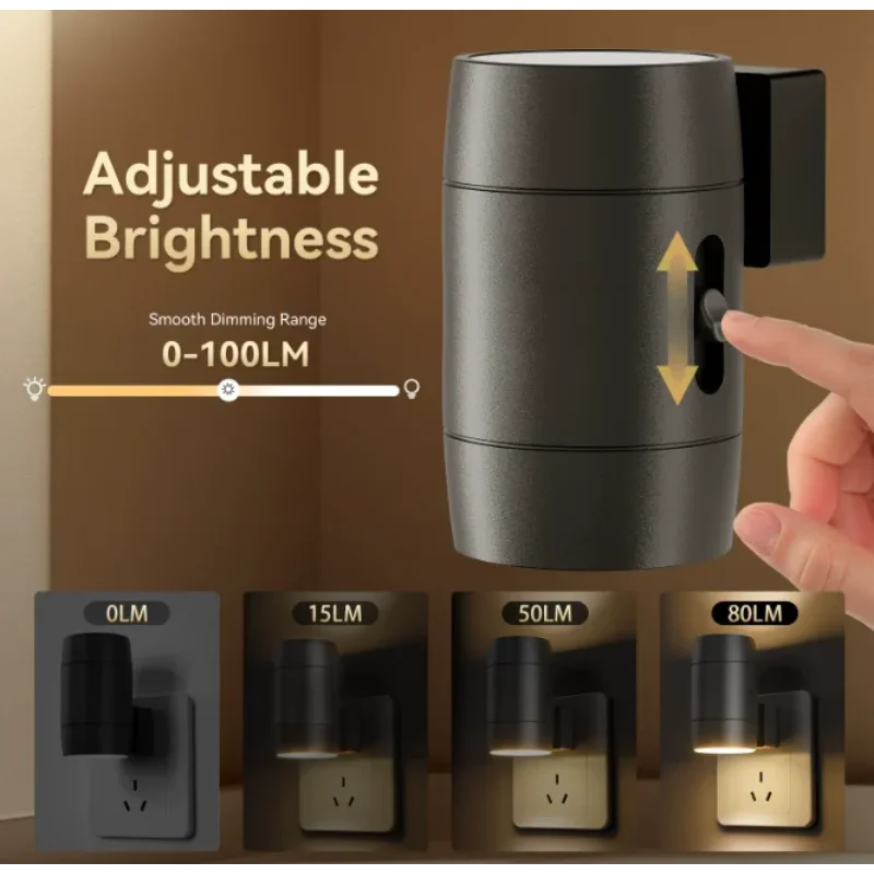 Регулируемая яркость, вращающийся электрический светильник, индукционный ночник, коридор, гостиная, атмосфера спальни
Регулируемая яркость, вращающийся электрический светильник, индукционный ночник, коридор, гостиная, атмосфера спальни