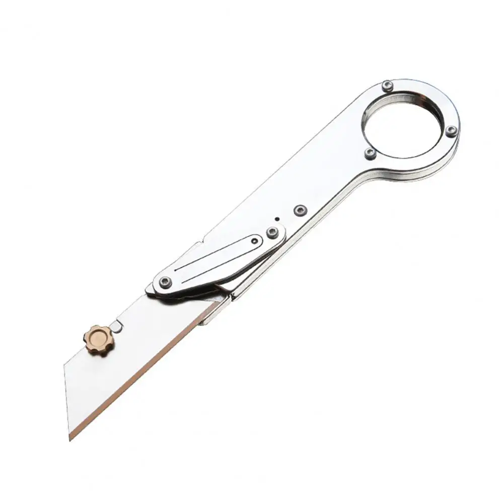 Cutter Stress Relief Toy Stainless Steel Cutter Portable Stainless Steel Folding Cutter Heavy Duty for Pocket for On-the-go
Cutter Stress Relief Toy Stainless Steel Cutter Portable Stainless Steel Folding Cutter Heavy Duty for Pocket for On-the-go