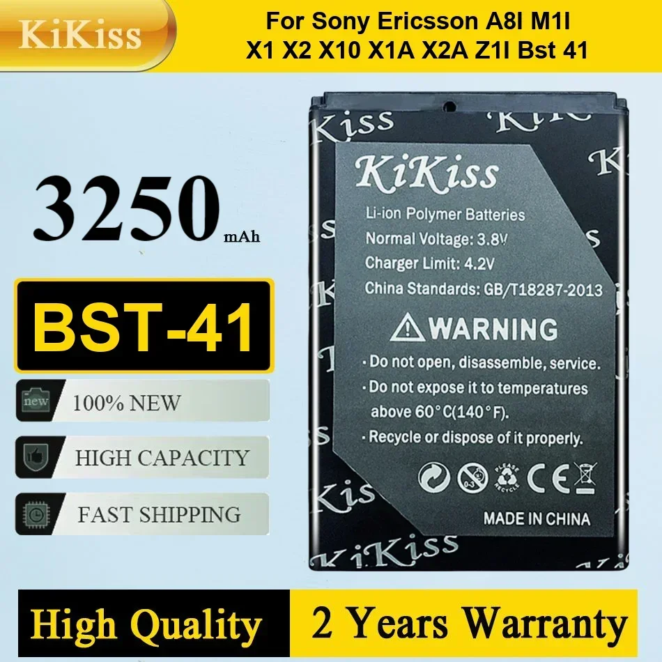 1500mAh BST-41 for SOny Ericsson Xperia PLAY R800 R800i A8i M1i X1 X2 X2i X10 X10i Z1i Phone Battery Batteries Warranty + NO
1500mAh BST-41 for SOny Ericsson Xperia PLAY R800 R800i A8i M1i X1 X2 X2i X10 X10i Z1i Phone Battery Batteries Warranty + NO