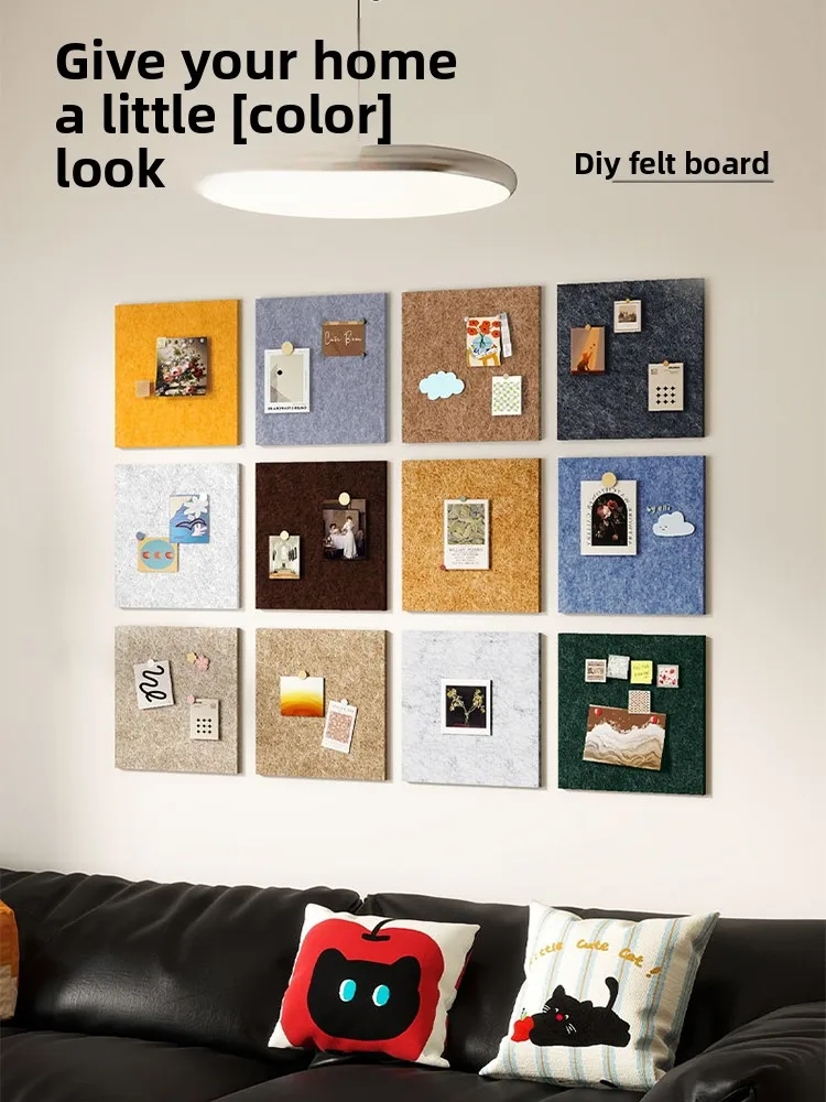 Dopamine-style felt boards, felt wall decals, photo display walls, photo wall background decorations, self-adhesive squares
Dopamine-style felt boards, felt wall decals, photo display walls, photo wall background decorations, self-adhesive squares