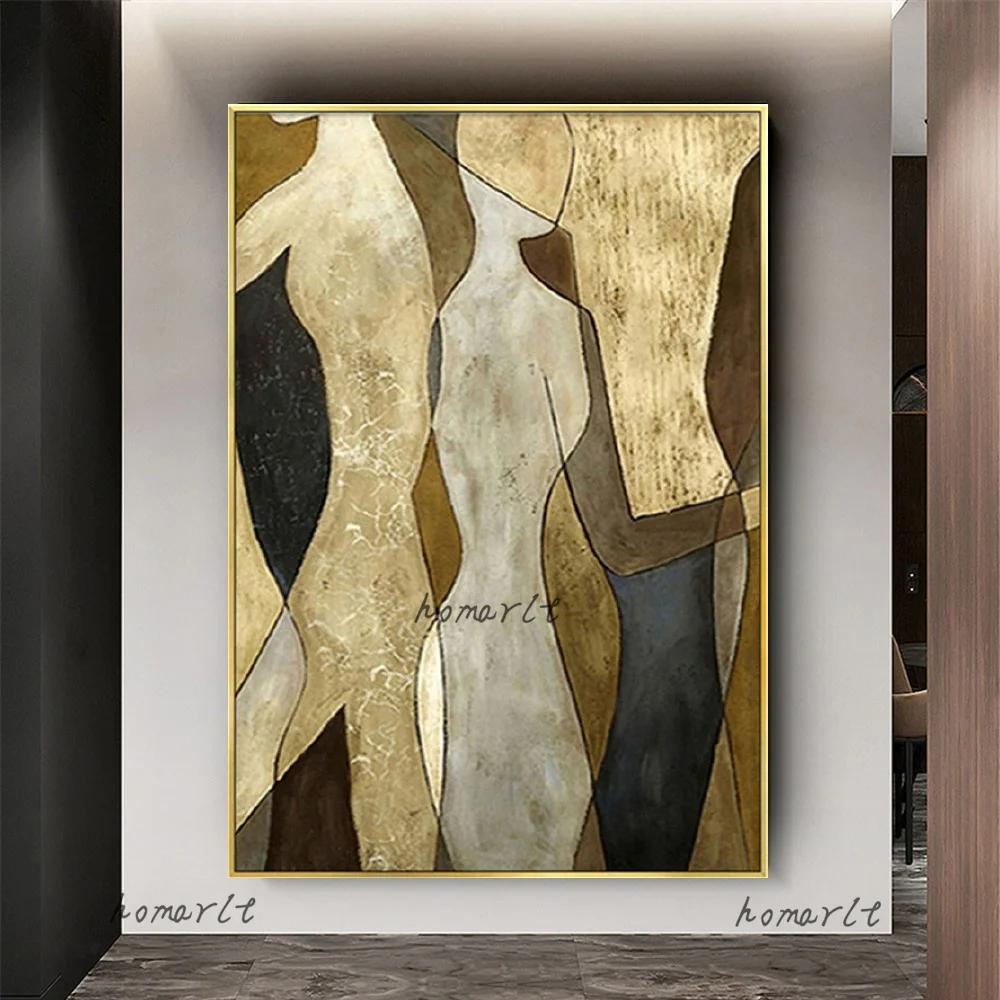 100% Hand-Painted Modern Golden Silver Figure Oil Paintings And Canvas Picture Metallic Color Heavy Tones Wall Decor Art Artwork
100% Hand-Painted Modern Golden Silver Figure Oil Paintings And Canvas Picture Metallic Color Heavy Tones Wall Decor Art Artwork