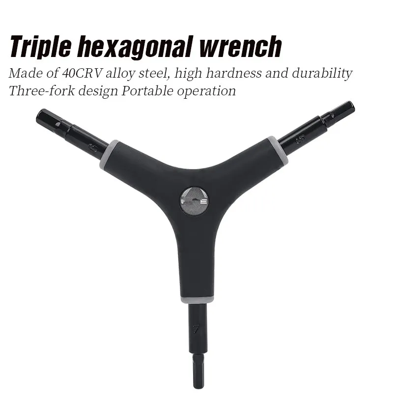 Bike Hex Key Set 4 5 6mm Y Type Allen Wrench Bicycle CRV Steel Bike Repair Tool 3 In 1 Mountain Road Bike Wrench
Bike Hex Key Set 4 5 6mm Y Type Allen Wrench Bicycle CRV Steel Bike Repair Tool 3 In 1 Mountain Road Bike Wrench
