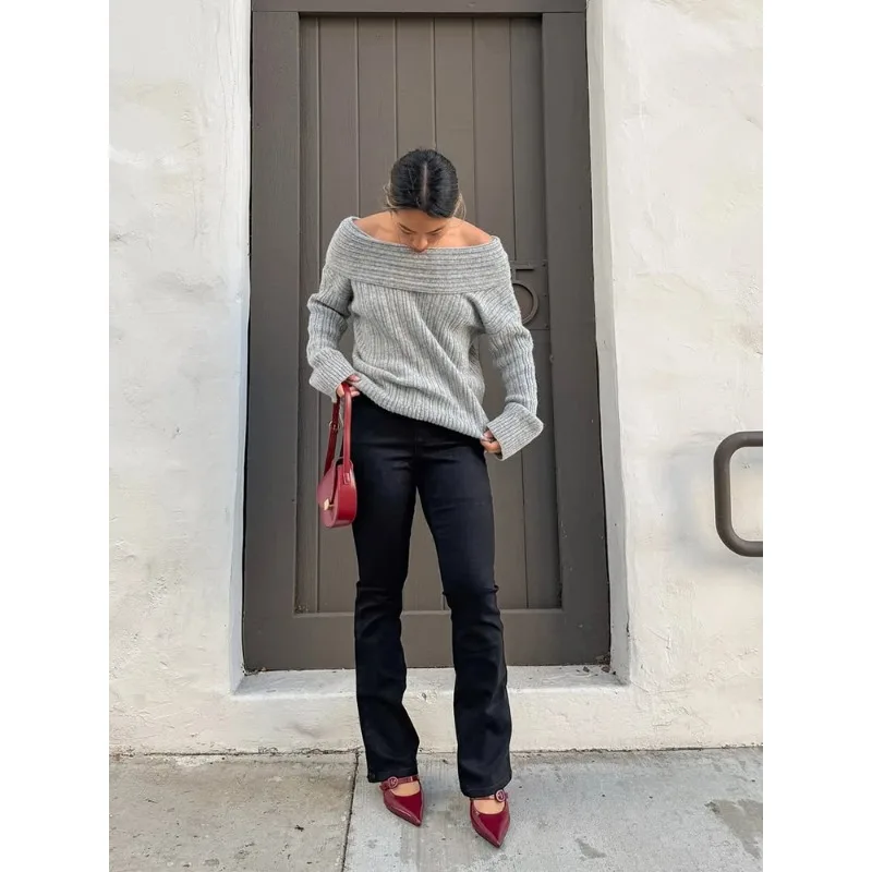 Женский свитер Amazon для осени и зимы, свободного кроя, однотонный, с длинными рукавами, в стиле casual.
Женский свитер Amazon для осени и зимы, свободного кроя, однотонный, с длинными рукавами, в стиле casual.