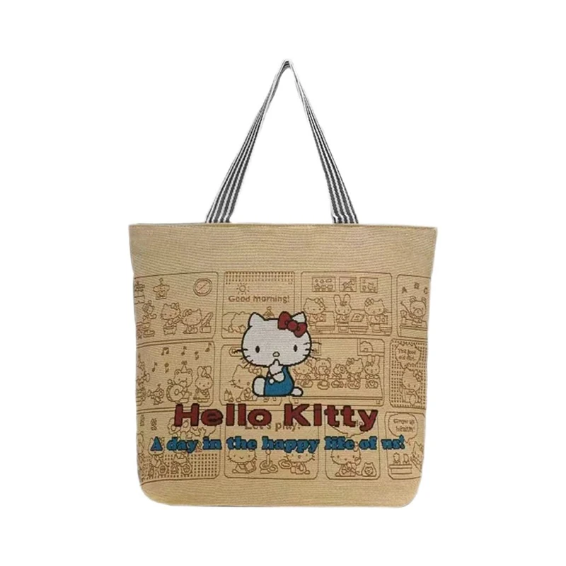 Kawaii Sanrio Anime Canvas Bag Cute Hello Kitty Cartoon Ins Embroidery Versatile Large Capacity Shopping Bag Gifts For Girls
Kawaii Sanrio Anime Canvas Bag Cute Hello Kitty Cartoon Ins Embroidery Versatile Large Capacity Shopping Bag Gifts For Girls