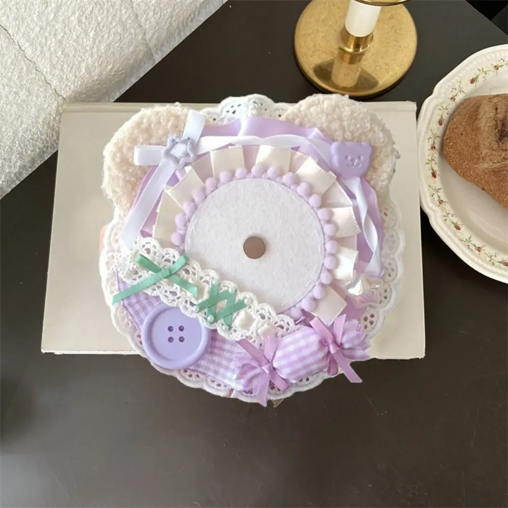 DIY Cute Badge Holder Lacework Cartoon Bear Anime Pins Display Base Kawaii Luxury Badge Decoration Tray Pin Protector
DIY Cute Badge Holder Lacework Cartoon Bear Anime Pins Display Base Kawaii Luxury Badge Decoration Tray Pin Protector