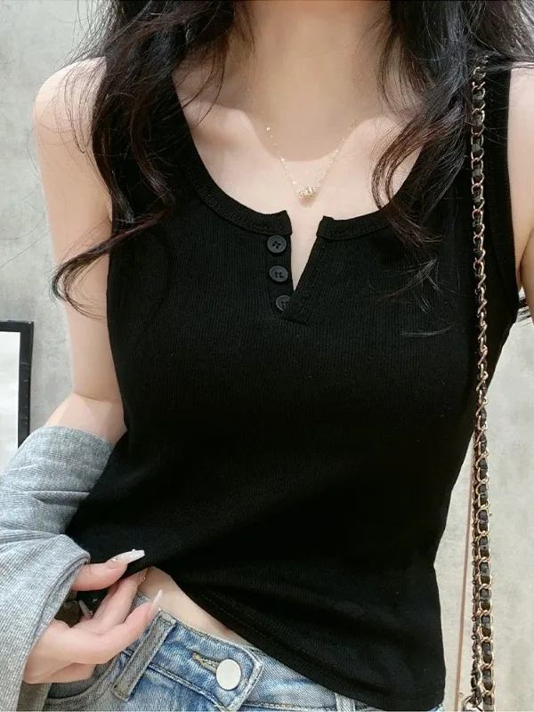 plus Size 300 Pounds Korean Style Slim Fit Sleeveless Base Tank Top Button down Summer Inner Wear for plus Size Women
plus Size 300 Pounds Korean Style Slim Fit Sleeveless Base Tank Top Button down Summer Inner Wear for plus Size Women