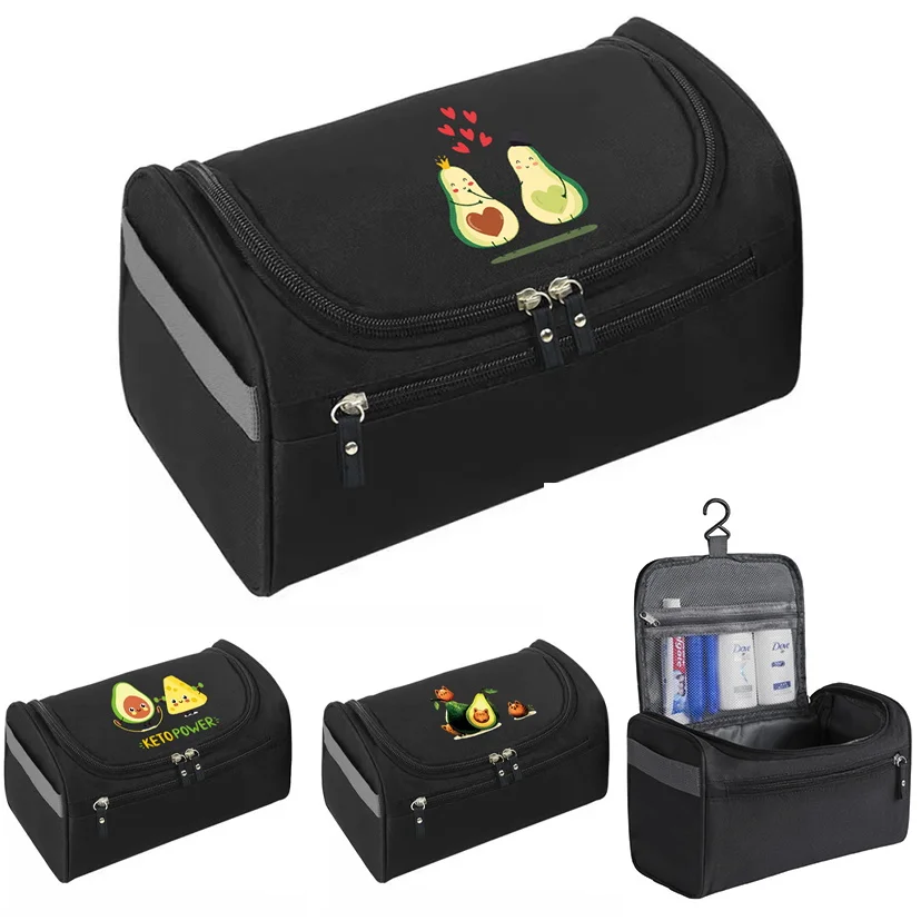 Travel Cosmetic Bag Zipper Functional Hanging Makeup Case Men Necessaries Organizer Storage Pouch Avocado Pattern Wash Bag
Travel Cosmetic Bag Zipper Functional Hanging Makeup Case Men Necessaries Organizer Storage Pouch Avocado Pattern Wash Bag