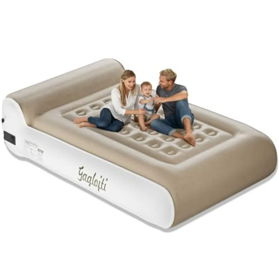 Camping and guest use: khaki flocked air mattress with built-in high-speed pump, portable inflatable mattress with carry bag, l
Camping and guest use: khaki flocked air mattress with built-in high-speed pump, portable inflatable mattress with carry bag, l
