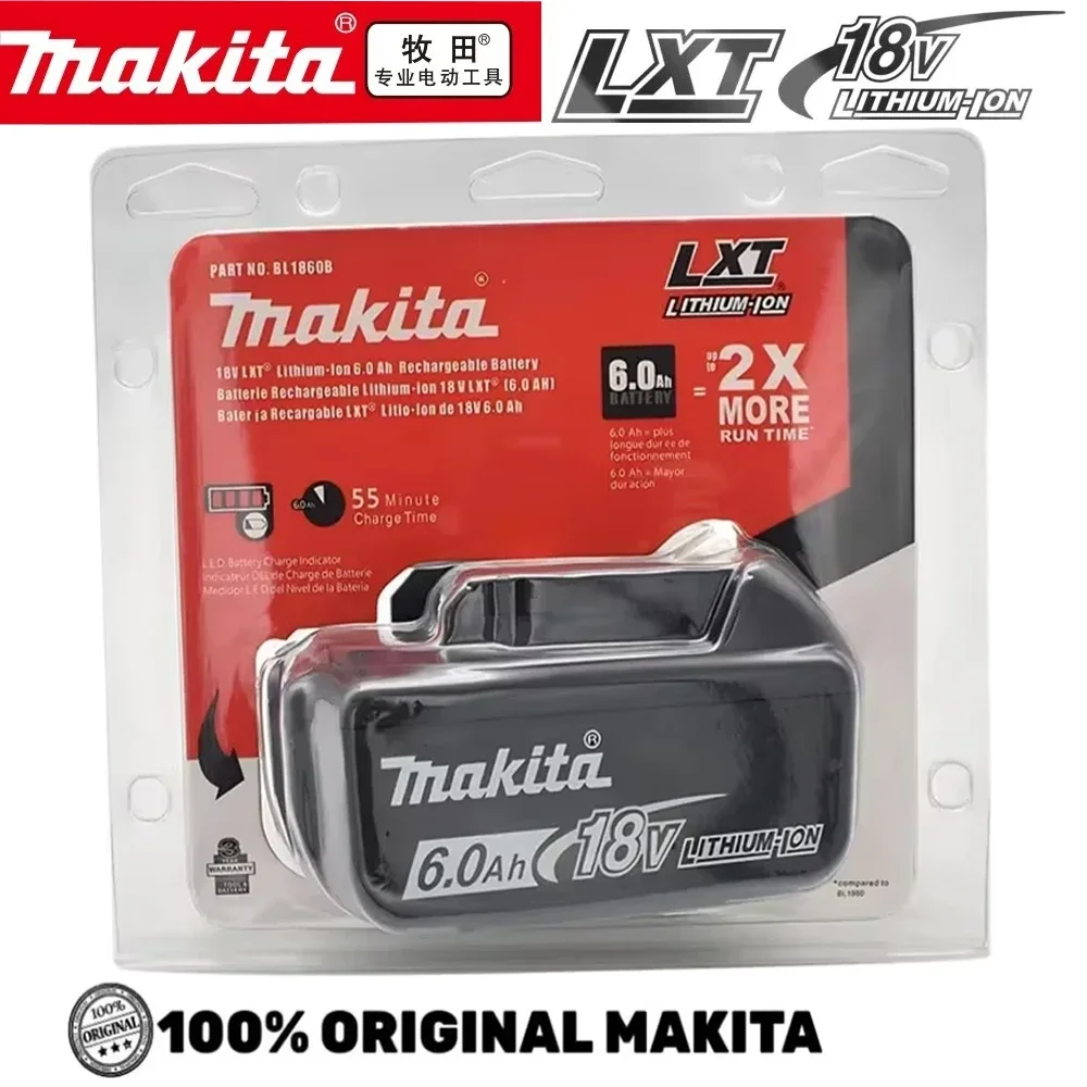 100% original Makita 18V 6.0Ah rechargeable battery, for Makita BL1840 BL1830 BL1830B BL1850 BL1850B original power tool battery
100% original Makita 18V 6.0Ah rechargeable battery, for Makita BL1840 BL1830 BL1830B BL1850 BL1850B original power tool battery