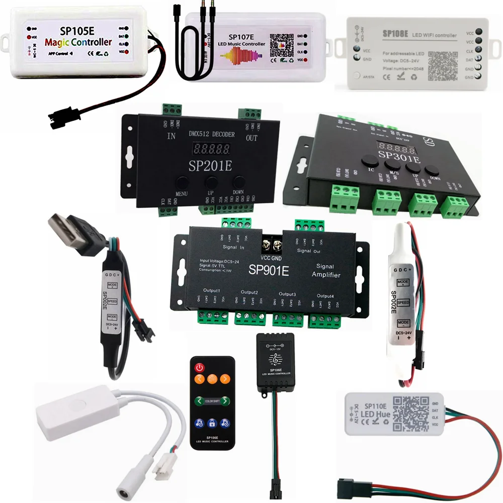 WS2812B Контроллер светодиодной ленты RGB SP901E SP501E SP301E SP201E SP110E SP108E SP107E SP106E SP105E Контроллер SP002E
WS2812B Контроллер светодиодной ленты RGB SP901E SP501E SP301E SP201E SP110E SP108E SP107E SP106E SP105E Контроллер SP002E