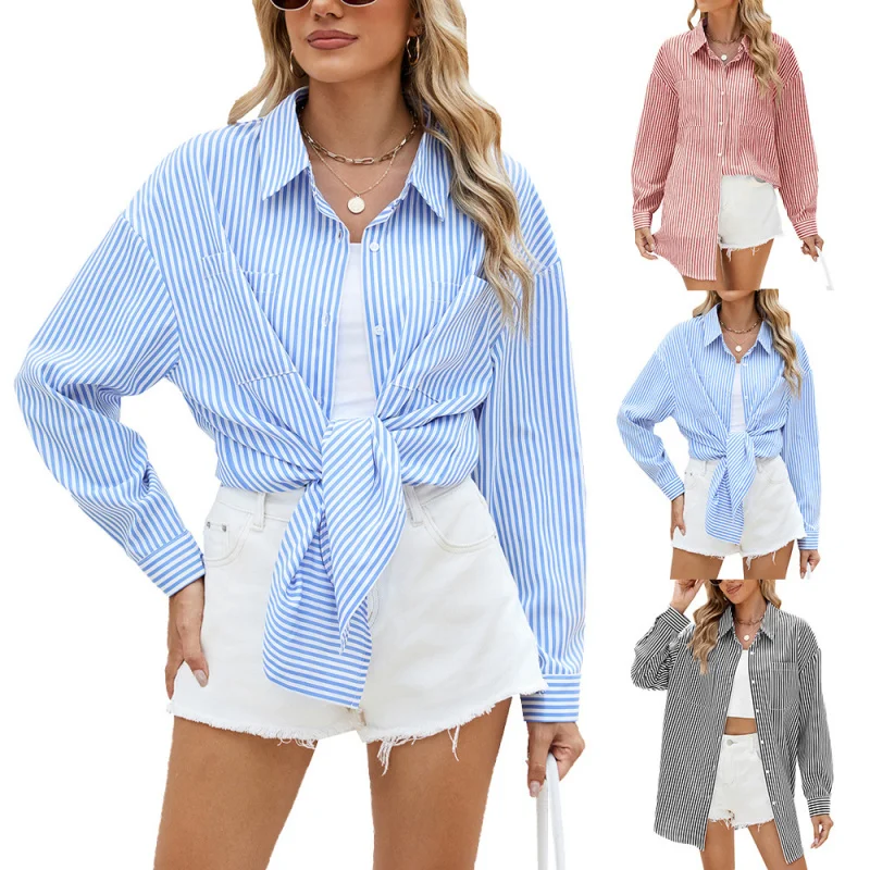2025Popular2025Popular European and American New Autumn and Winter New Collar Button StripesOversizeCasual Shirt
2025Popular2025Popular European and American New Autumn and Winter New Collar Button StripesOversizeCasual Shirt