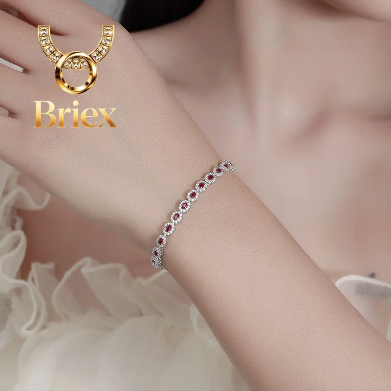 Briex Jewelry Luxury Solid Platinum PT950 Women's Red Blue Green Moissanite Diamond Bracelet Row Diamond Tennis Bracelet
Briex Jewelry Luxury Solid Platinum PT950 Women's Red Blue Green Moissanite Diamond Bracelet Row Diamond Tennis Bracelet