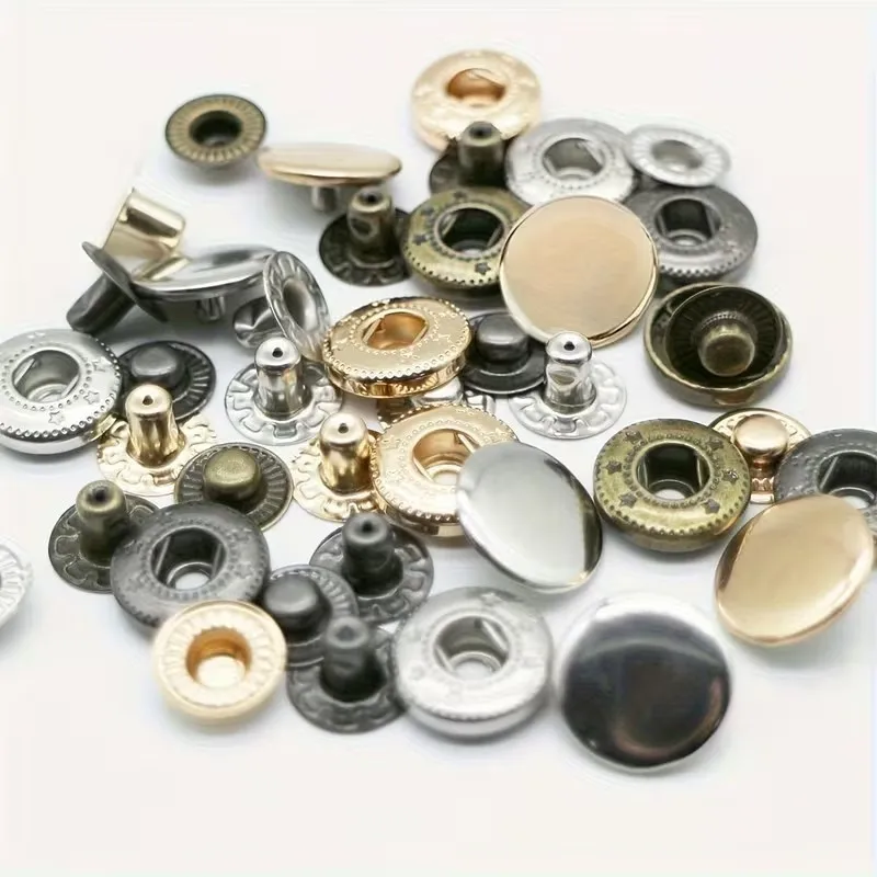 50Sets 831# Golden Heavy-Duty Metal Snaps High Load-Bearing Sturdy Fasteners for Outdoor Gear Jackets Bags
50Sets 831# Golden Heavy-Duty Metal Snaps High Load-Bearing Sturdy Fasteners for Outdoor Gear Jackets Bags