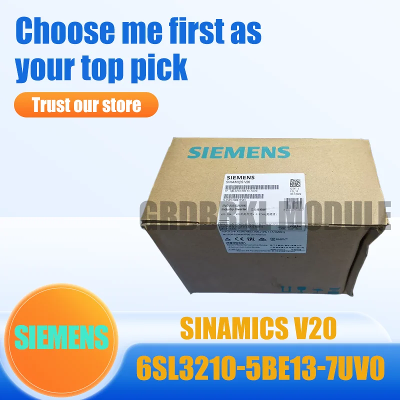 New Original SIEMENS 6SL3210-5BE13-7UV0 SINAMICS V20 0.37kW 380-480V 3AC Inverter
New Original SIEMENS 6SL3210-5BE13-7UV0 SINAMICS V20 0.37kW 380-480V 3AC Inverter