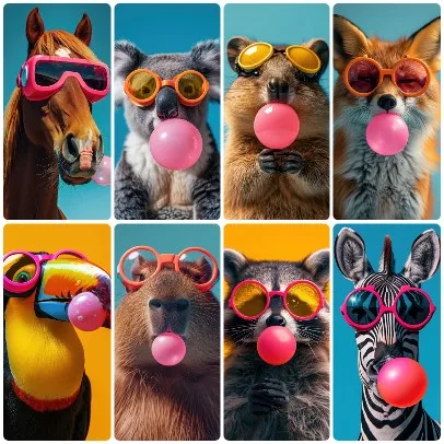 Vivid Neon Pop Color Trend Animal Jigsaw Puzzle Collection, Stylish Modern Home Decor Present for Kids Bedroom Wall Decor
Vivid Neon Pop Color Trend Animal Jigsaw Puzzle Collection, Stylish Modern Home Decor Present for Kids Bedroom Wall Decor