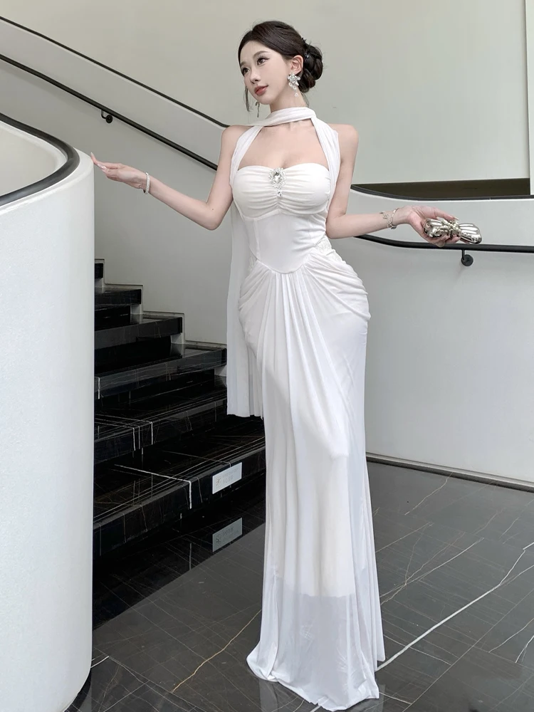 Ele Sa сексуальное длинное платье с завязками на талии, плиссированное облегающее платье Dr Godd, элитное платье с драпировкой на бретельках, летняя одежда
Ele Sa сексуальное длинное платье с завязками на талии, плиссированное облегающее платье Dr Godd, элитное платье с драпировкой на бретельках, летняя одежда