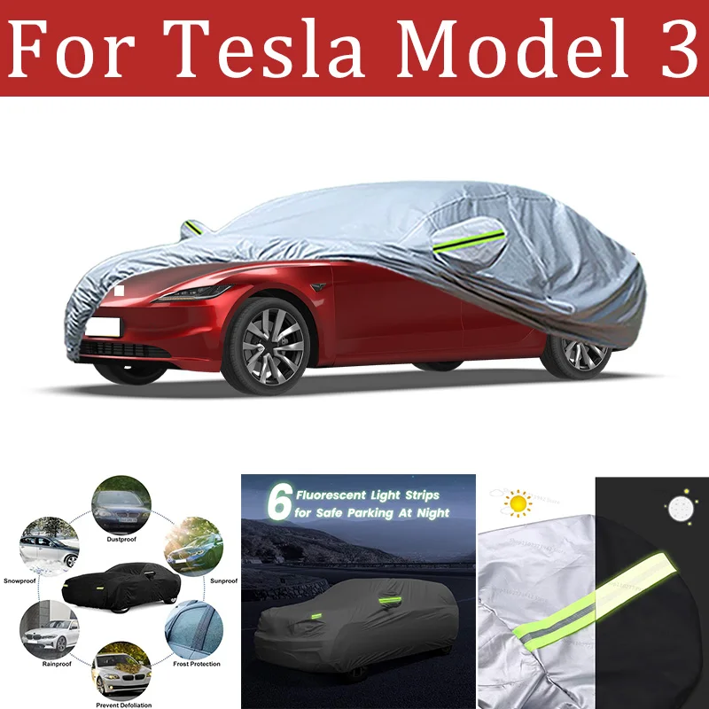 Black Silvery Scratch-Resistant Car Cover - Dustproof & Sun-Resistant Comprehensive Protection for Tesla Model 3 Outdoor Parking
Black Silvery Scratch-Resistant Car Cover - Dustproof & Sun-Resistant Comprehensive Protection for Tesla Model 3 Outdoor Parking