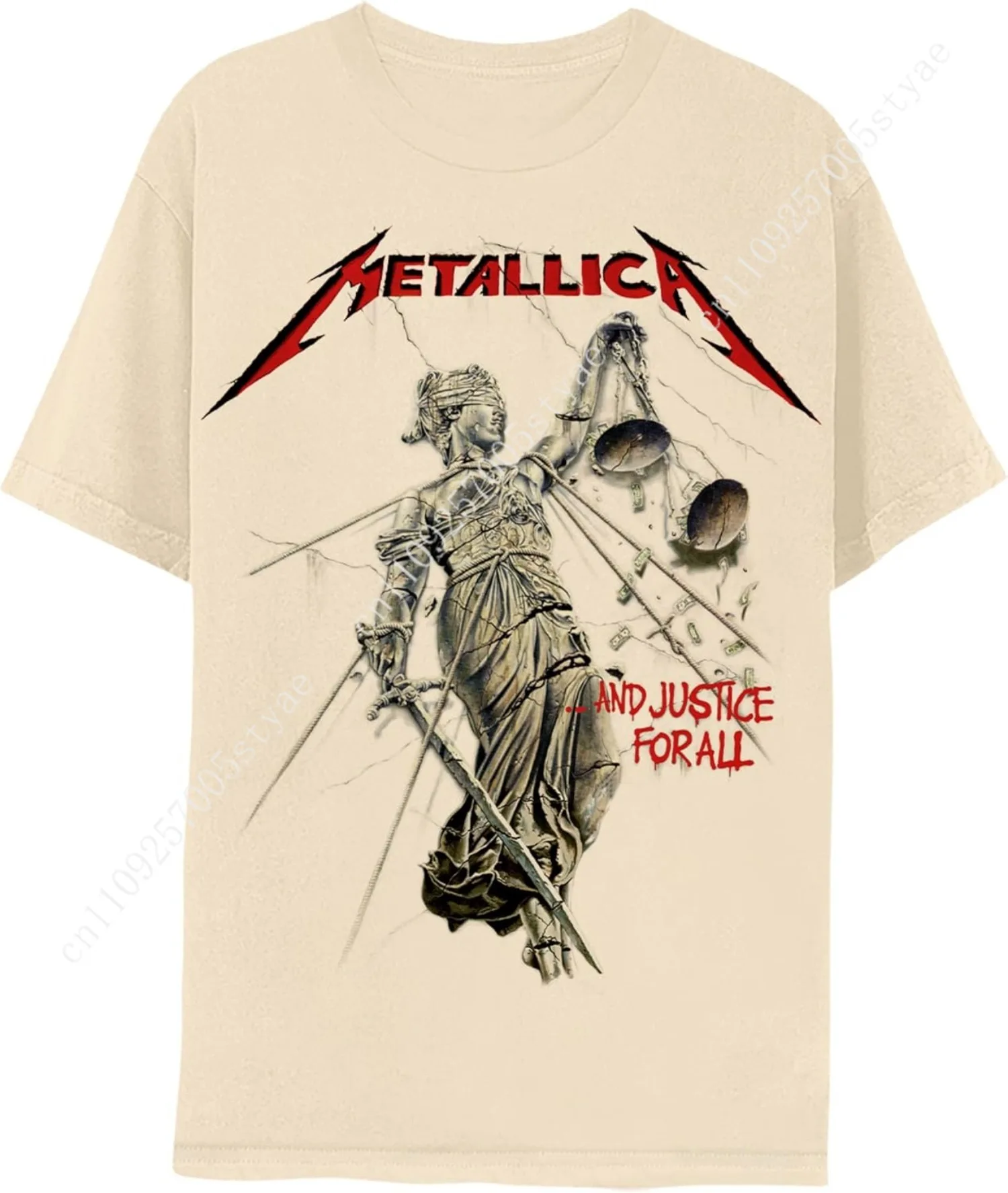 M-etallicas T Shirt for Men & Women Justice for All Natural Crew Neck, Short Sleeve Tee - Band Tshirts
M-etallicas T Shirt for Men & Women Justice for All Natural Crew Neck, Short Sleeve Tee - Band Tshirts