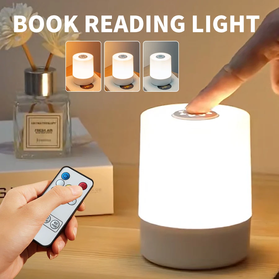 Светодиодная настольная лампа с дистанционным управлением, лампа для чтения, сенсорная USB-перезаряжаемая лампа с регулируемой яркостью, три цвета, прикроватная лампа для спальни, ночник
Светодиодная настольная лампа с дистанционным управлением, лампа для чтения, сенсорная USB-перезаряжаемая лампа с регулируемой яркостью, три цвета, прикроватная лампа для спальни, ночник