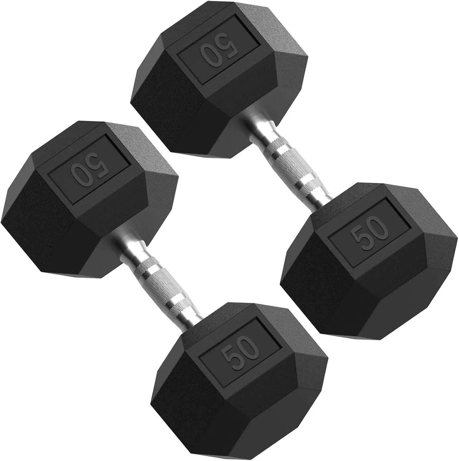 HEX Dumbbell Set 2.5-125lb, Rubber Encased Home Gym Dumbbells, Exercise & Fitness Weights Dumbbells(50ld,pair)
HEX Dumbbell Set 2.5-125lb, Rubber Encased Home Gym Dumbbells, Exercise & Fitness Weights Dumbbells(50ld,pair)