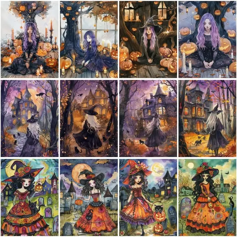 CHENISTORY Paint By Number Halloween Witch Drawing On Canvas HandPainted Art Gift DIY Pictures By Number Kits Home Decor
CHENISTORY Paint By Number Halloween Witch Drawing On Canvas HandPainted Art Gift DIY Pictures By Number Kits Home Decor