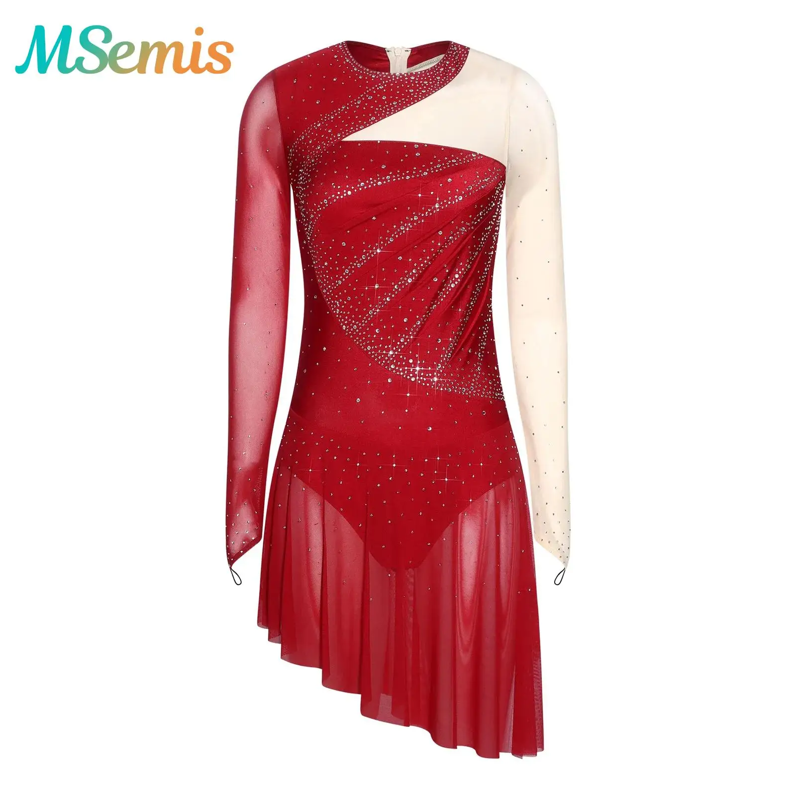 Womens Gymnastics Mesh Splice Ballet Leotards Dress Artistic Figure Skating Jersey Latin Lyrical Dance Performance Costume
Womens Gymnastics Mesh Splice Ballet Leotards Dress Artistic Figure Skating Jersey Latin Lyrical Dance Performance Costume