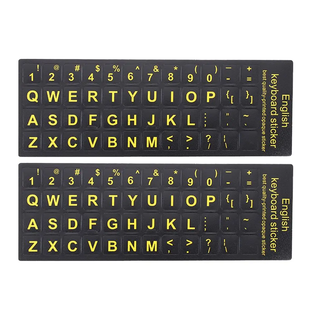 2pcs Keyboard Stickers Laptop Computer English Alphabet Cover Raised Keys Waterproof Dustproof Easy Installation Universal
2pcs Keyboard Stickers Laptop Computer English Alphabet Cover Raised Keys Waterproof Dustproof Easy Installation Universal