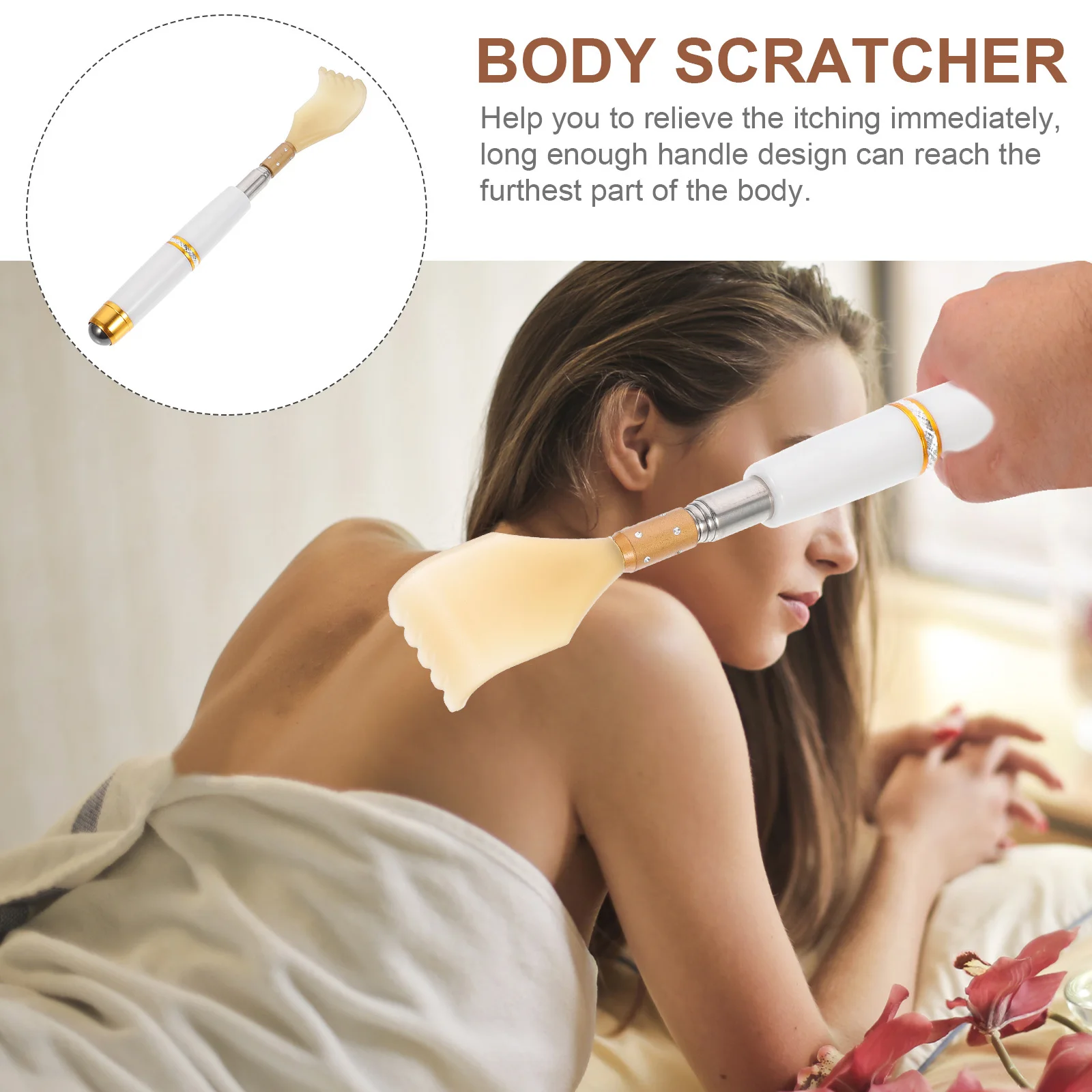 Back Scratcher Extendable Telescoping Body Scratch Tool Stainless Steel Handheld Massager Perfect for Home Office Travel Gift
Back Scratcher Extendable Telescoping Body Scratch Tool Stainless Steel Handheld Massager Perfect for Home Office Travel Gift