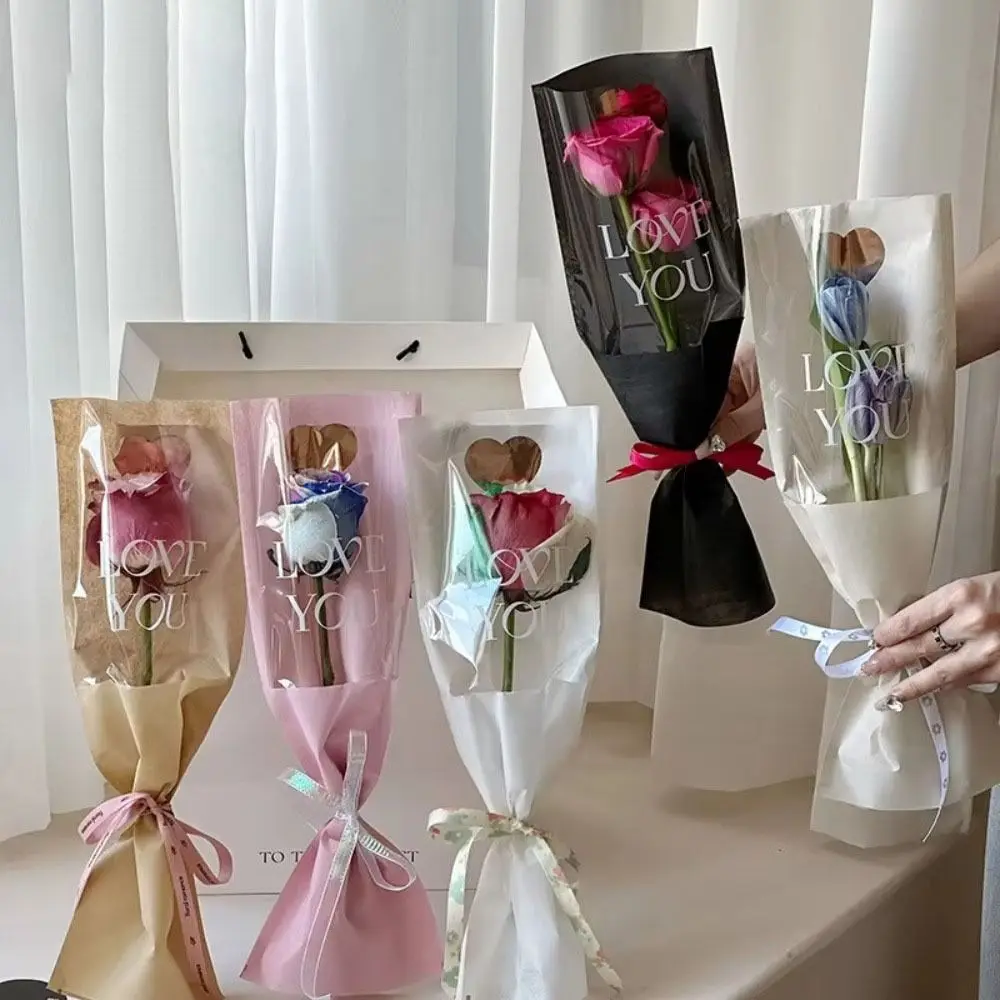 10pcs Handmade DIY Rose Bouquet Packaging Bag Clear Flower Paper Flowers Single Sleeve Floral Wrappers
10pcs Handmade DIY Rose Bouquet Packaging Bag Clear Flower Paper Flowers Single Sleeve Floral Wrappers