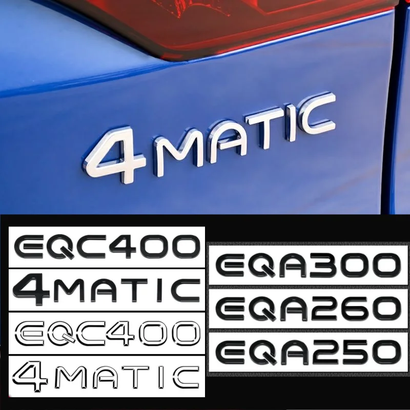 Car 3D letter sign made of ABS material Tail-mounted logo label For Mercedes-Benz EQE53 EQS53 EQS450 EQC400 EQA300 EQB350 4MATIC
Car 3D letter sign made of ABS material Tail-mounted logo label For Mercedes-Benz EQE53 EQS53 EQS450 EQC400 EQA300 EQB350 4MATIC