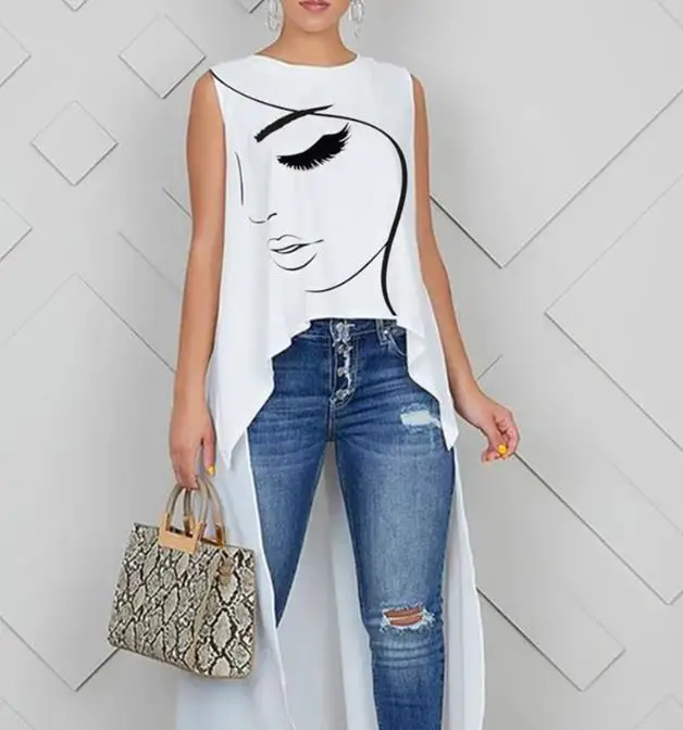 Fashion Woman Blouse 2023 Summer Top Women New Daily Casual Pattern Round Neck Sleeveless T-Shirt Temperament T Shirt for Women
Fashion Woman Blouse 2023 Summer Top Women New Daily Casual Pattern Round Neck Sleeveless T-Shirt Temperament T Shirt for Women