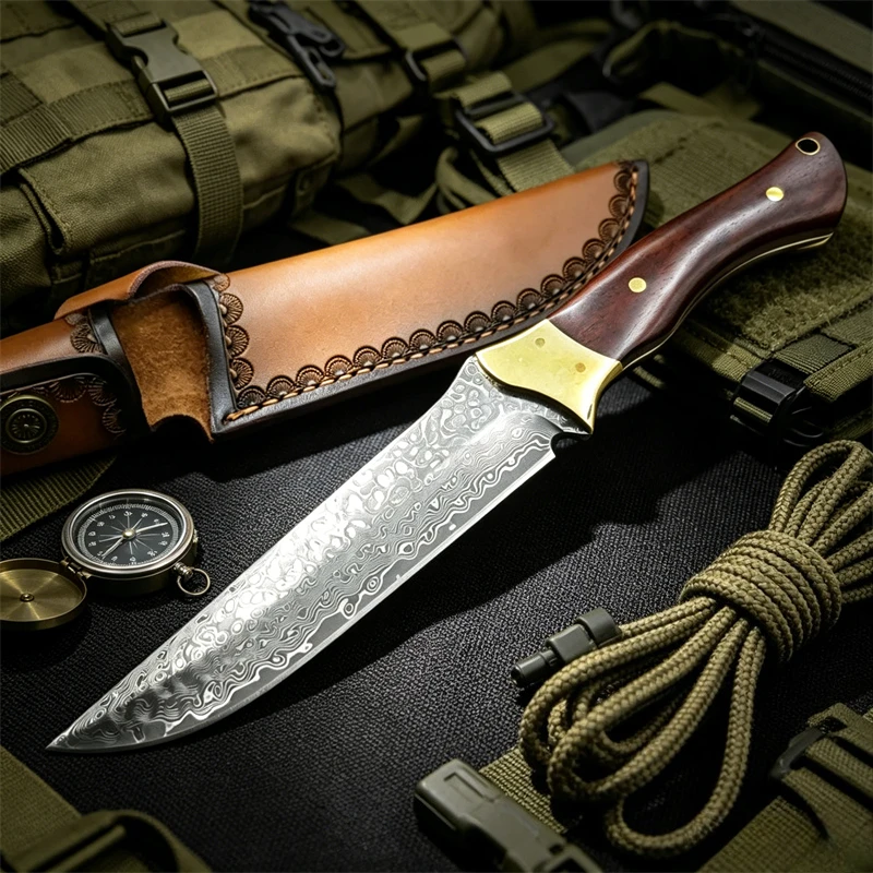 High Hardness VG10 Damascus Outdoor Survival Camping EDC Tools Wilderness Pocket Knife Portable Fruit Knives Meat Carving Knife
High Hardness VG10 Damascus Outdoor Survival Camping EDC Tools Wilderness Pocket Knife Portable Fruit Knives Meat Carving Knife