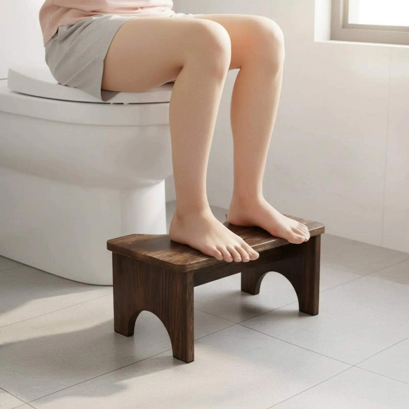 Wooden Toilet Stool Stable Toilet Foot Stool Wood Bath Step Space-Saving Bathroom Aid Easy to Clean for Children
Wooden Toilet Stool Stable Toilet Foot Stool Wood Bath Step Space-Saving Bathroom Aid Easy to Clean for Children