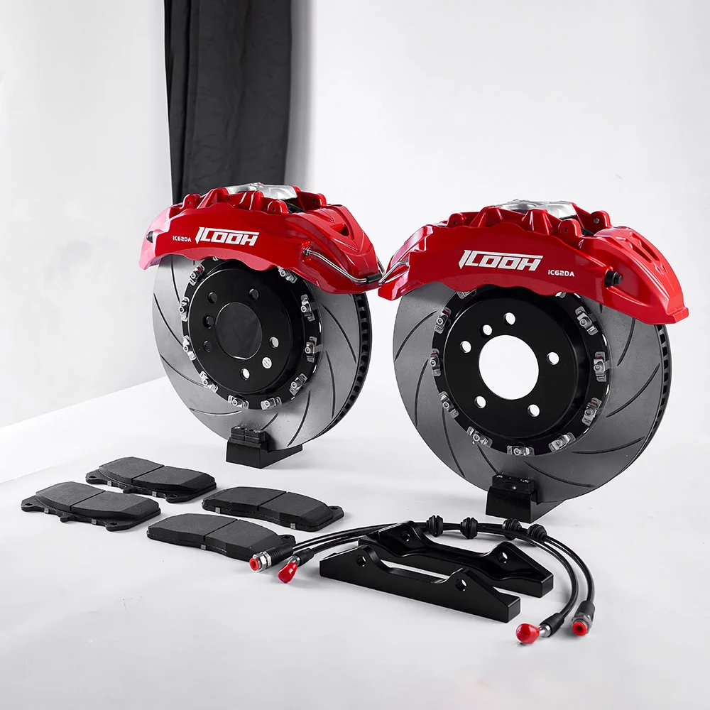 IC6 Luxury 6-Piston Brake Kit with 370/380/390mm Brake Discs, compatible with 19-inch and 20-inch wheels, plug and play.
IC6 Luxury 6-Piston Brake Kit with 370/380/390mm Brake Discs, compatible with 19-inch and 20-inch wheels, plug and play.