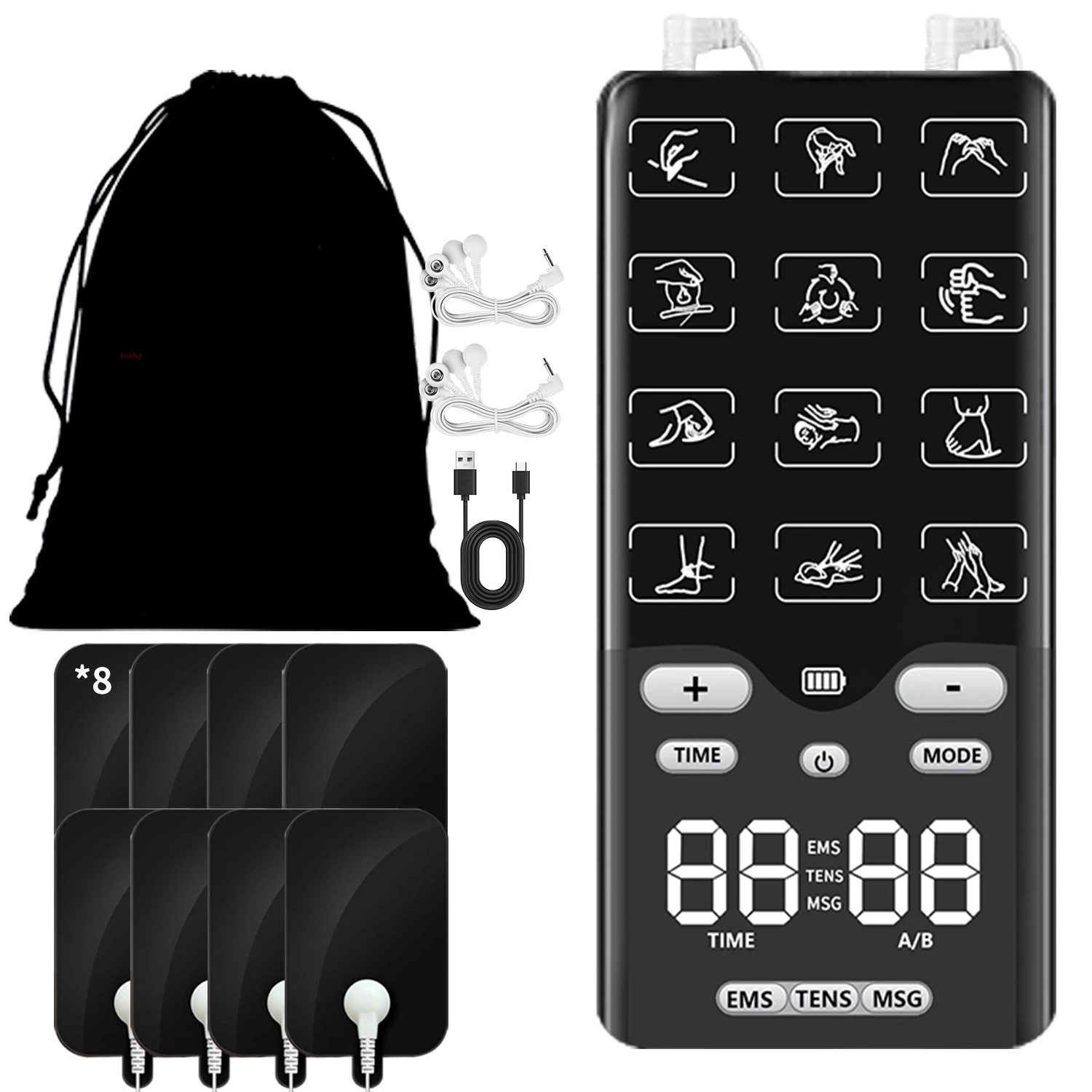 EMS Stimulator Pulse Electric Back Neck Body Massager Tens Acupuncture Meridian Physiotherapy Digital Muscle Relax Massage Tools
EMS Stimulator Pulse Electric Back Neck Body Massager Tens Acupuncture Meridian Physiotherapy Digital Muscle Relax Massage Tools