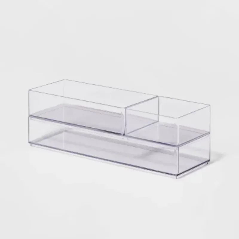 3-Piece Bathroom Plastic Tray Beauty Storage Box Set (Clear) - Bathroom Accessories and Storage Essentials
3-Piece Bathroom Plastic Tray Beauty Storage Box Set (Clear) - Bathroom Accessories and Storage Essentials