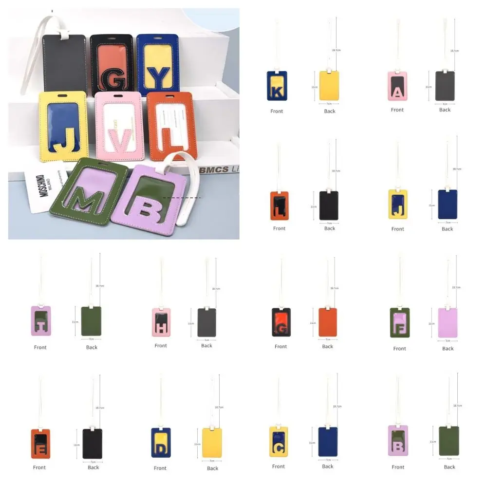 Solid Color 26 Letter Name Luggage Tag PU Information Card Airplane Suitcase Tag Baggage Name Tags Travel Accessories
Solid Color 26 Letter Name Luggage Tag PU Information Card Airplane Suitcase Tag Baggage Name Tags Travel Accessories