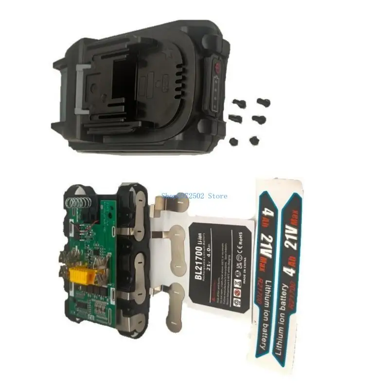 Y3NC Reusable Battery Protections Shell for 18V Lithium Types BL1830 BL1890 5S2P 5x21700 Battery Shell Easy Installation
Y3NC Reusable Battery Protections Shell for 18V Lithium Types BL1830 BL1890 5S2P 5x21700 Battery Shell Easy Installation