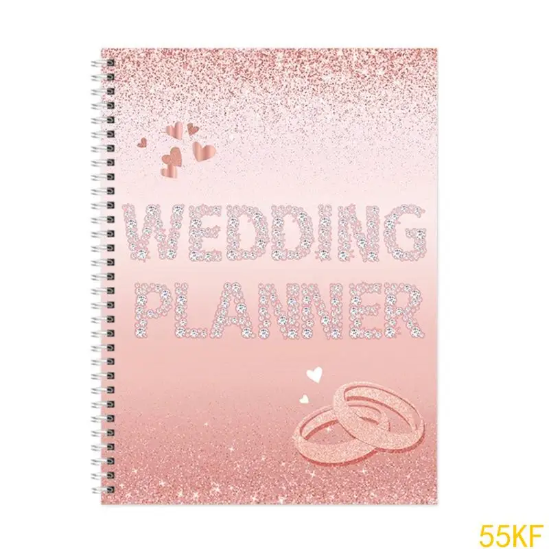 55KF Wedding Planning Journal Elegant Design Bridal Wedding Checklist Notebook for Couples and Planner Unique Engagement Gift
55KF Wedding Planning Journal Elegant Design Bridal Wedding Checklist Notebook for Couples and Planner Unique Engagement Gift