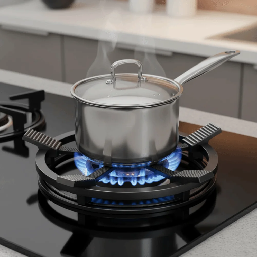 Kitchen Burner Cast Iron Gas Burners Stand Stable Portable Wok Ring Stand Anti Slip Milk Pot Holder Stoves Protection
Kitchen Burner Cast Iron Gas Burners Stand Stable Portable Wok Ring Stand Anti Slip Milk Pot Holder Stoves Protection