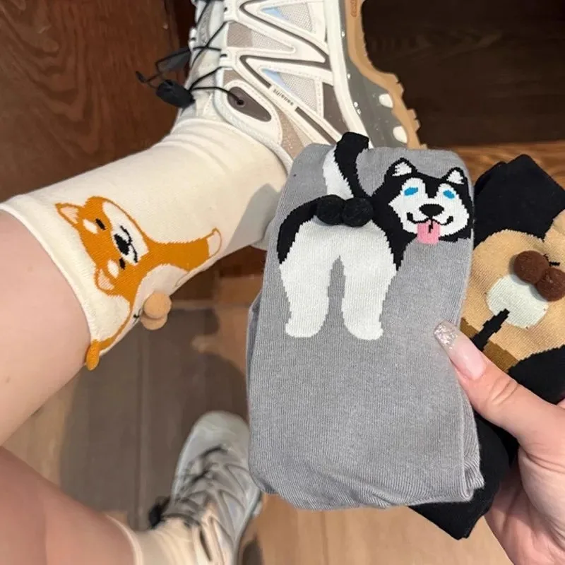 funning Cartoon Cute Dog Egg Cotton Socks Kawaii Women Lolita Knitting Middle Tube Socks Cat Butt Print Cat Balls Couple Sock
funning Cartoon Cute Dog Egg Cotton Socks Kawaii Women Lolita Knitting Middle Tube Socks Cat Butt Print Cat Balls Couple Sock