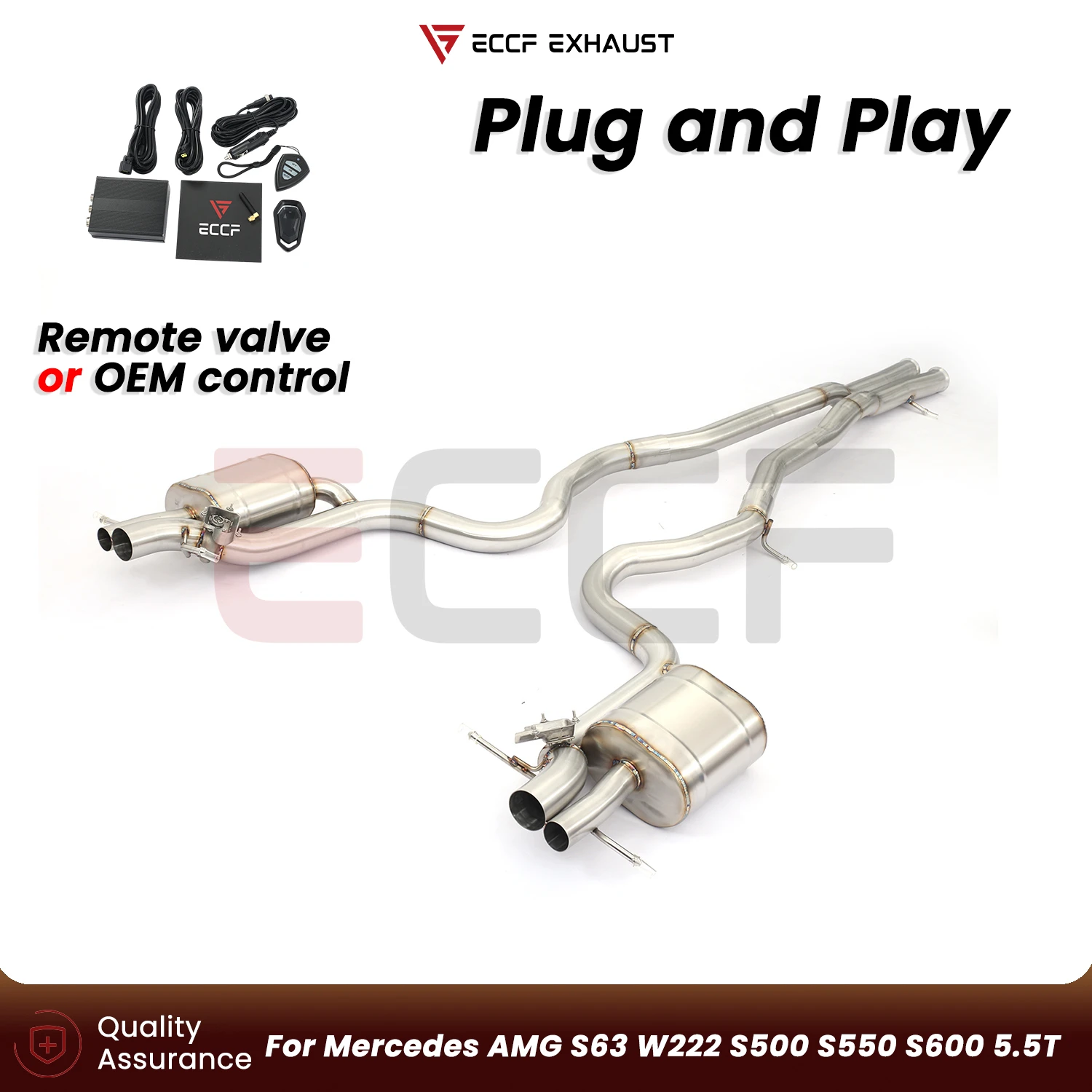 Sporty Stainless steel Catback Exhaust FOR Mercedes AMG S63 W222 S500 S550 S600 5.5T Aggressive Exhaust Sound Plug and Play
Sporty Stainless steel Catback Exhaust FOR Mercedes AMG S63 W222 S500 S550 S600 5.5T Aggressive Exhaust Sound Plug and Play
