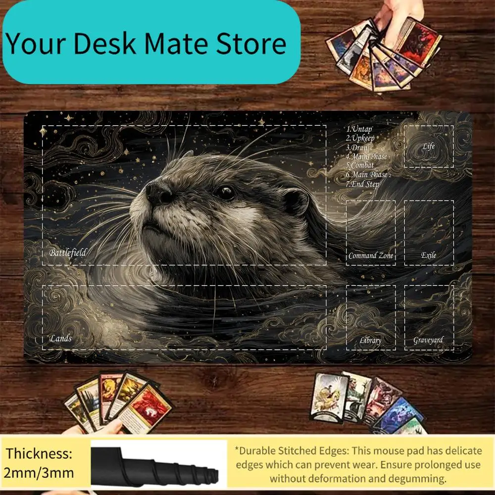 Chinese Style MTG TCG Game Playmat with "Dong (East)" and "Fu (Blessing)" Elements, Marked with Full MTG Turn Steps (1.Untap/2.U
Chinese Style MTG TCG Game Playmat with "Dong (East)" and "Fu (Blessing)" Elements, Marked with Full MTG Turn Steps (1.Untap/2.U