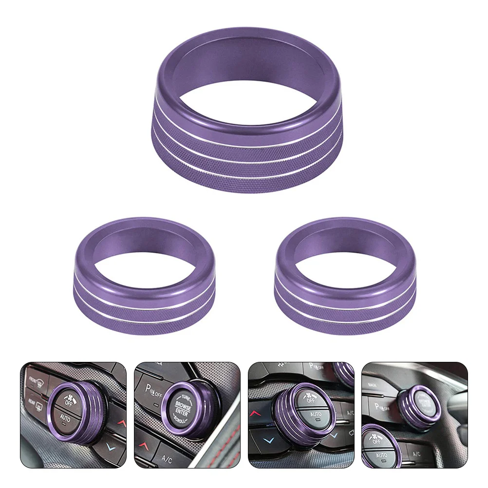 3Pcs Air Conditioning Knob Ring Durable Aluminum Alloy Car Interior Button Cover Trim Decorative Accessories Car Start Knob Ring
3Pcs Air Conditioning Knob Ring Durable Aluminum Alloy Car Interior Button Cover Trim Decorative Accessories Car Start Knob Ring
