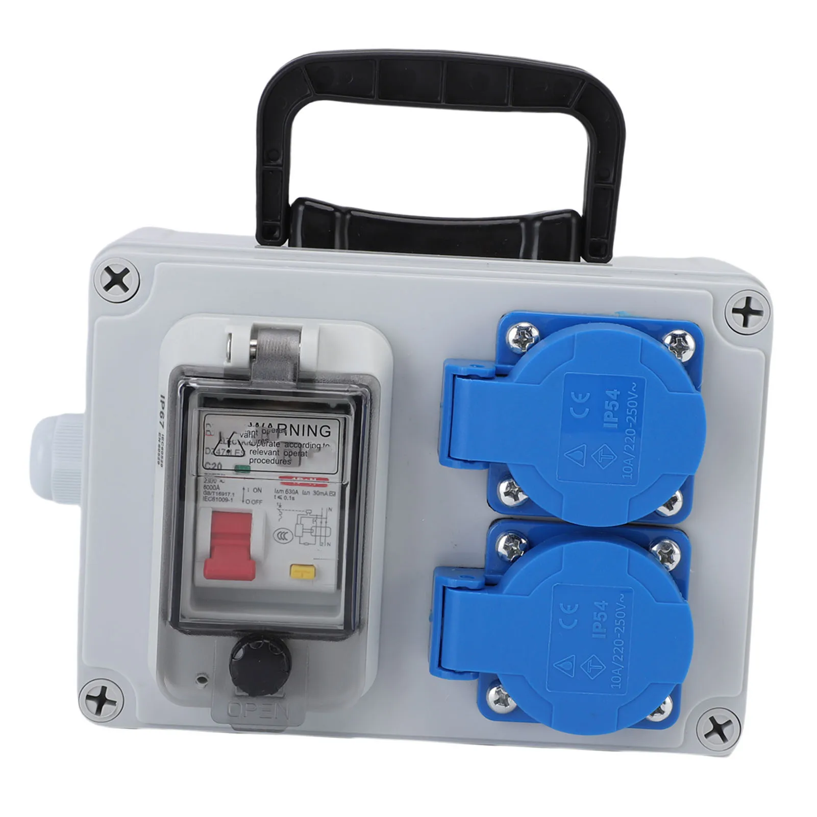 Outdoor Power Distribution Box Portable Water Proof Industrial Electrical Breaker IP44-67 Socket for Construction Sites Workshop
Outdoor Power Distribution Box Portable Water Proof Industrial Electrical Breaker IP44-67 Socket for Construction Sites Workshop